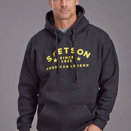 Stetson American Legend (Black) - Men's Hoodie Sweatshirt