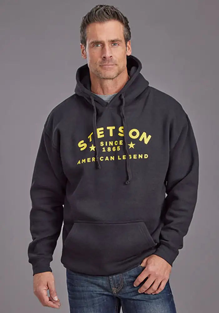 Stetson American Legend (Black) - Men's Hoodie Sweatshirt