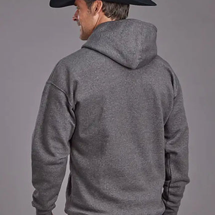 Stetson Bucking Bronc (Grey) - Men's Hoodie Sweatshirt