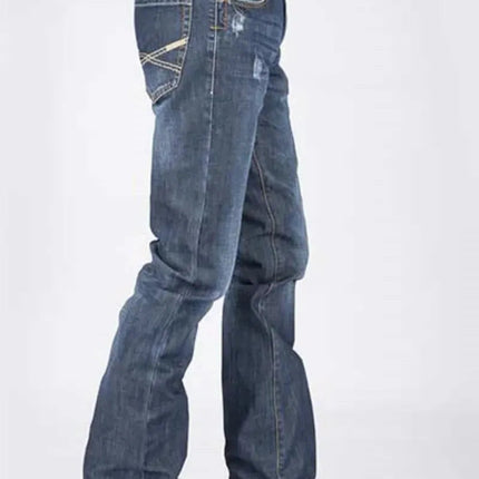 Stetson 1014 Fit Destructed (Dark Wash) - Men's Jeans