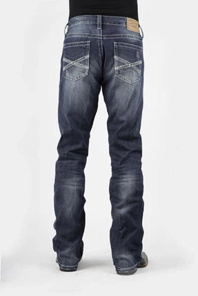 Stetson 1014 Fit Destructed (Medium Wash) - Men's Jeans