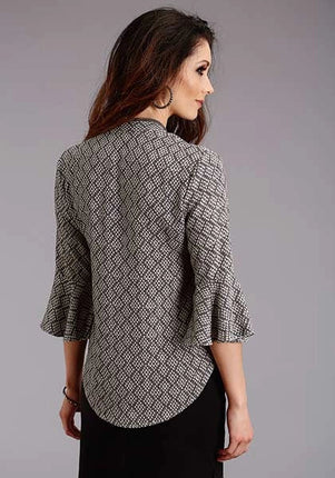 Stetson 2101 Aztec Geo Rounded (Black) - Women's Blouse