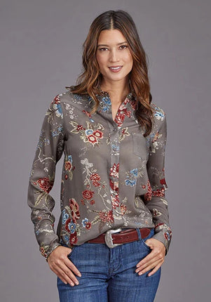 Stetson 2188 Vintage Tapestry (Grey) - Women's Blouse