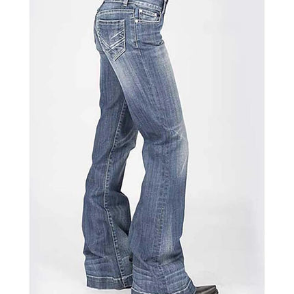 Stetson 214 Trouser Fit Bleached w/ X Pocket- Women's Jeans