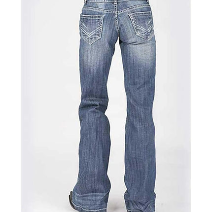 Stetson 214 Trouser Fit Bleached w/ X Pocket- Women's Jeans