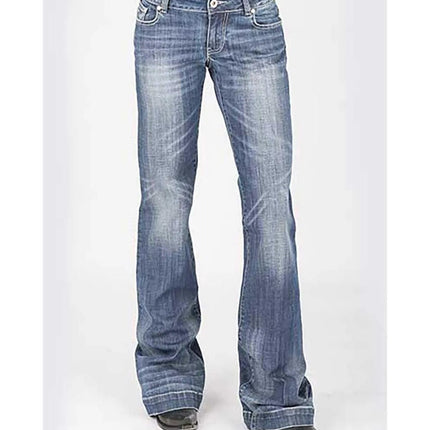 Stetson 214 Trouser Fit Bleached w/ X Pocket- Women's Jeans
