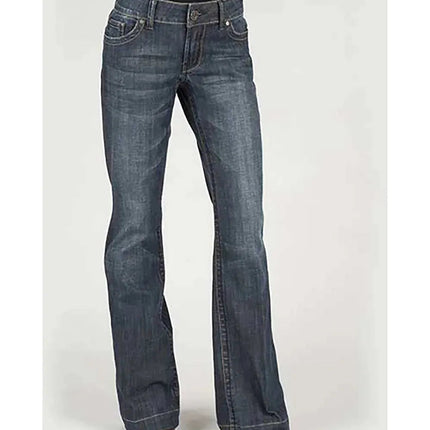 Stetson 214 Stretch Trouser Fit Dark Wash w/ S Pocket- Women's Jeans
