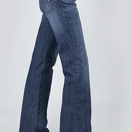 Stetson 214 Trouser Fit S Back Pocket ( Denim Dark Wash) - Women's Jeans