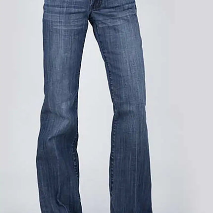 Stetson 214 Trouser Fit S Back Pocket ( Denim Dark Wash) - Women's Jeans