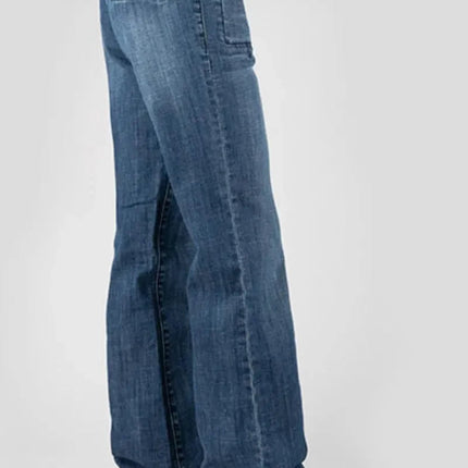 Stetson 214 Trouser Fit Flare Leg (Medium Wash) - Women's Jeans