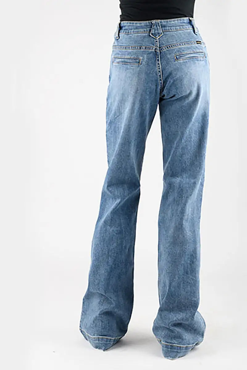 Stetson 214 Trouser Fit Back Welt Pocket ( Denim Light Wash )- Women's Jeans (Closeout)