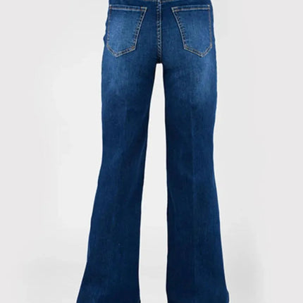 Stetson 751 Wide Leg High Rise (Dark Wash) - Women's Jeans