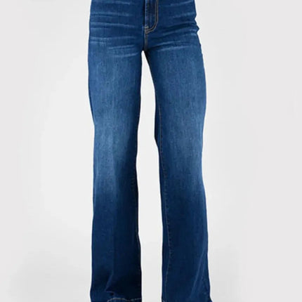 Stetson 751 Wide Leg High Rise (Dark Wash) - Women's Jeans