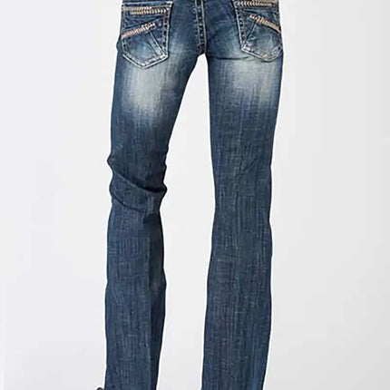 Stetson 816 Classic Boot Cut Blasted (Denim Dark Wash) - Women's Jeans