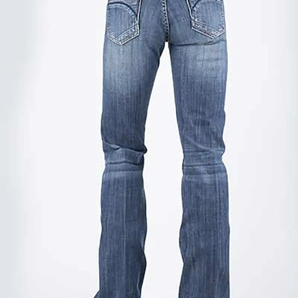 Stetson 816 Classic Boot Cut Half Circle Pocket ( Denim Light Wash )- Women's Jeans