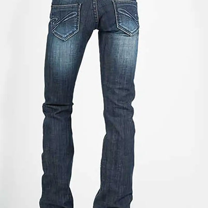 Stetson 818 Contemporary Styling S Pocket ( Denim Dark Wash )- Women's Jeans (Closeout)