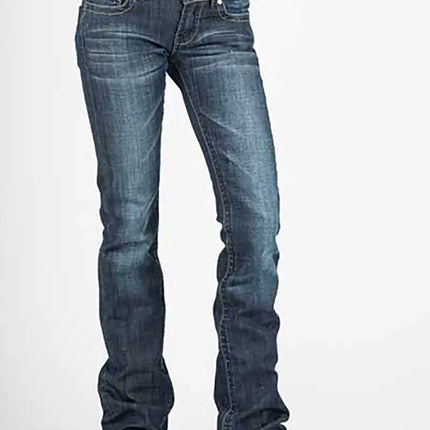 Stetson 818 Contemporary Styling S Pocket ( Denim Dark Wash )- Women's Jeans (Closeout)