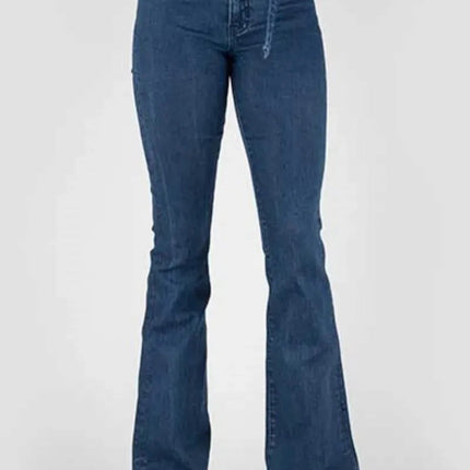 Stetson 921 High Waist Flare Fit W/Belt - Women's Jeans