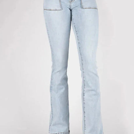 Stetson 921 High Waist Flare (Acid Wash) - Women's Jeans