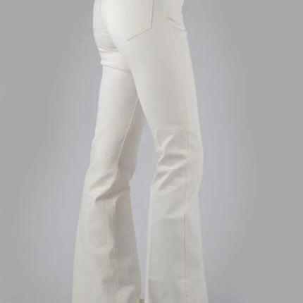 Stetson 921 High Waist Flare (Cream) - Women's Jeans