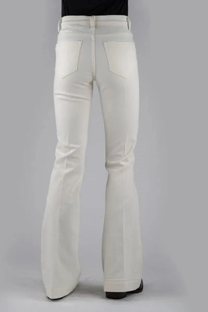Stetson 921 High Waist Flare (Cream) - Women's Jeans