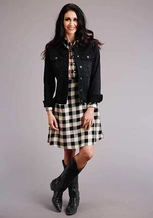Stetson 00514 Buffalo Plaid (White) - Women's Dress