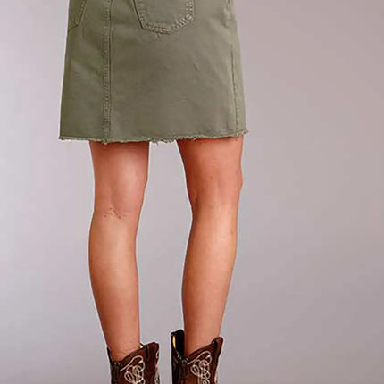 Stetson Denim Skirt (Green)  - Women's Skirt