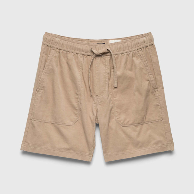 Tyler Corduroy Short - Chinchilla