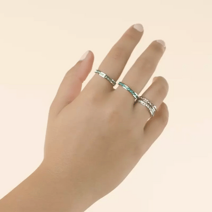 Tessa Montana Blue Crystal Eternity Band
