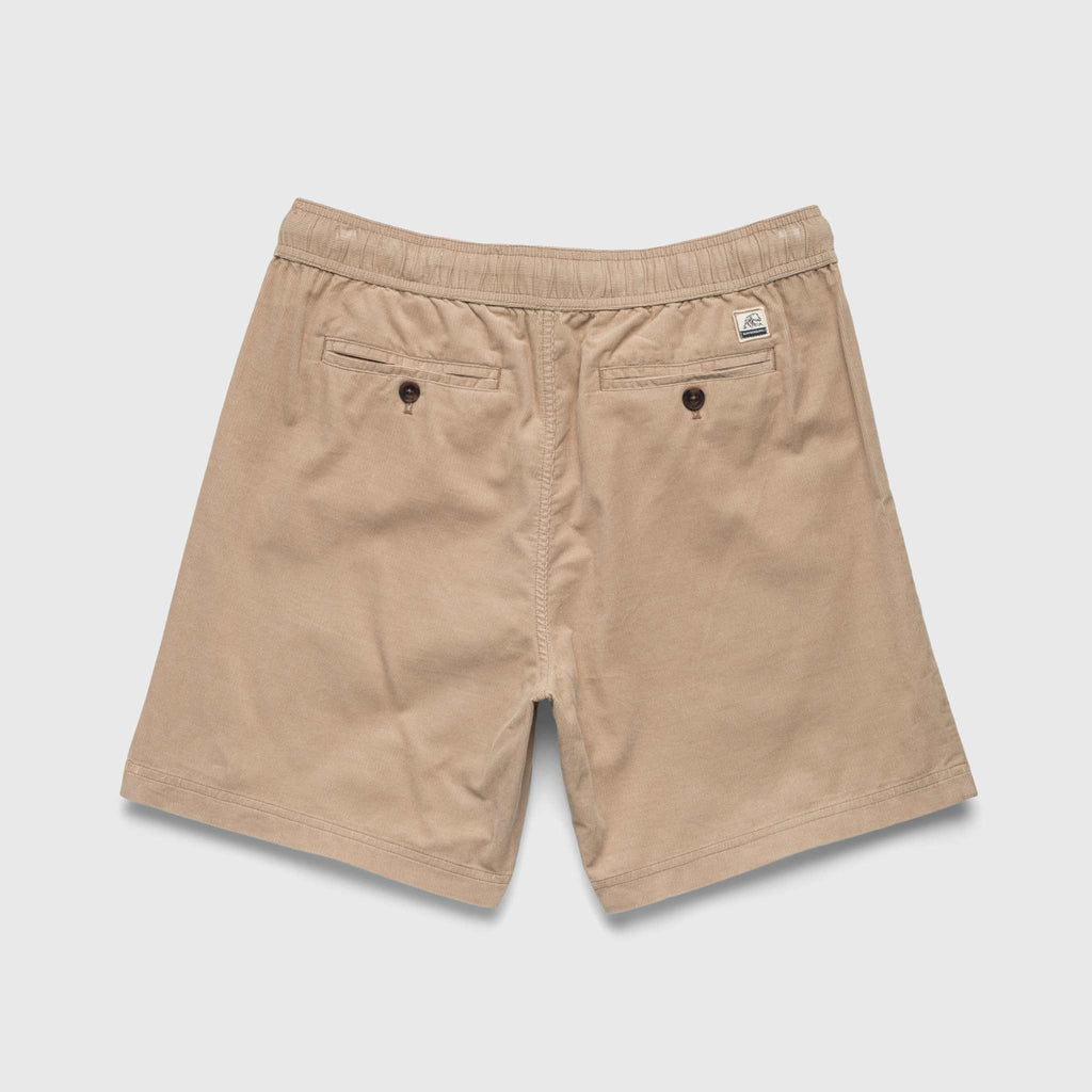 Tyler Corduroy Short - Chinchilla
