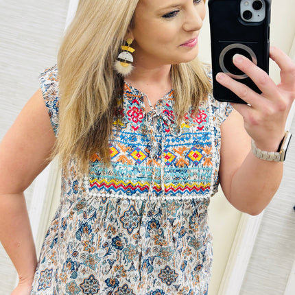 Teal Patricia Blouse