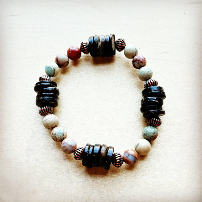 **Aqua Terra and Wood Bracelet 239B