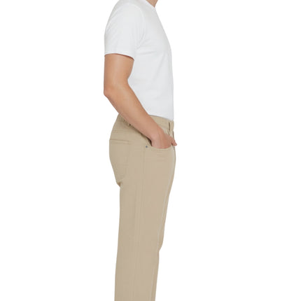 Men's Casual Elastic Waist Denim & Twill Pull on Jeans Pants