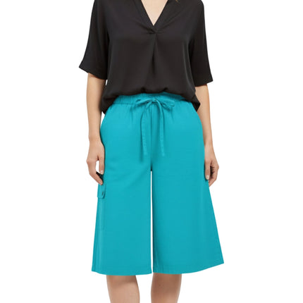 Women's 100% Calcutta Cotton Split Skirt Culottes with Cargo Pockets