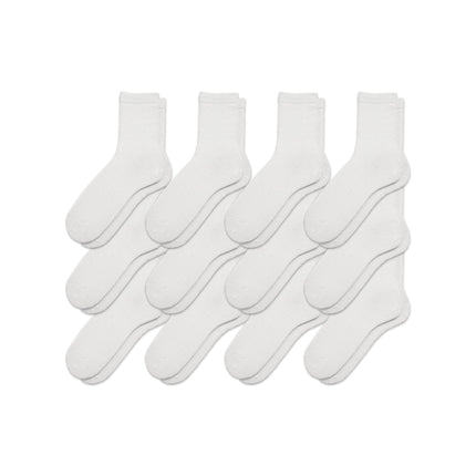 12-Pack Women's Hemp Crew Socks