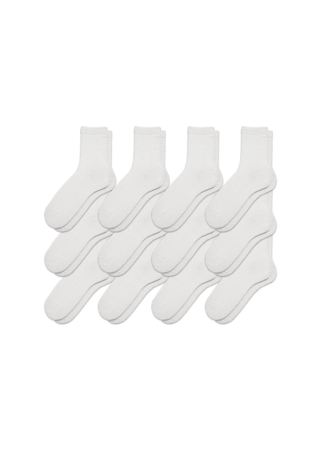 12-Pack Men's Hemp Crew Socks