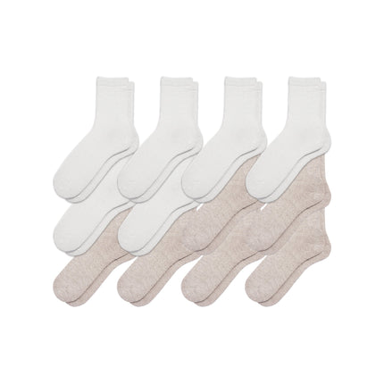 12-Pack Women's Hemp Crew Socks