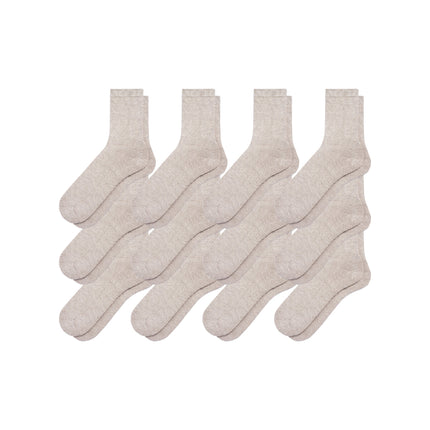 12-Pack Women's Hemp Crew Socks