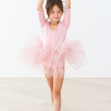 Vintage Pink 3/4 Tutu Leotard