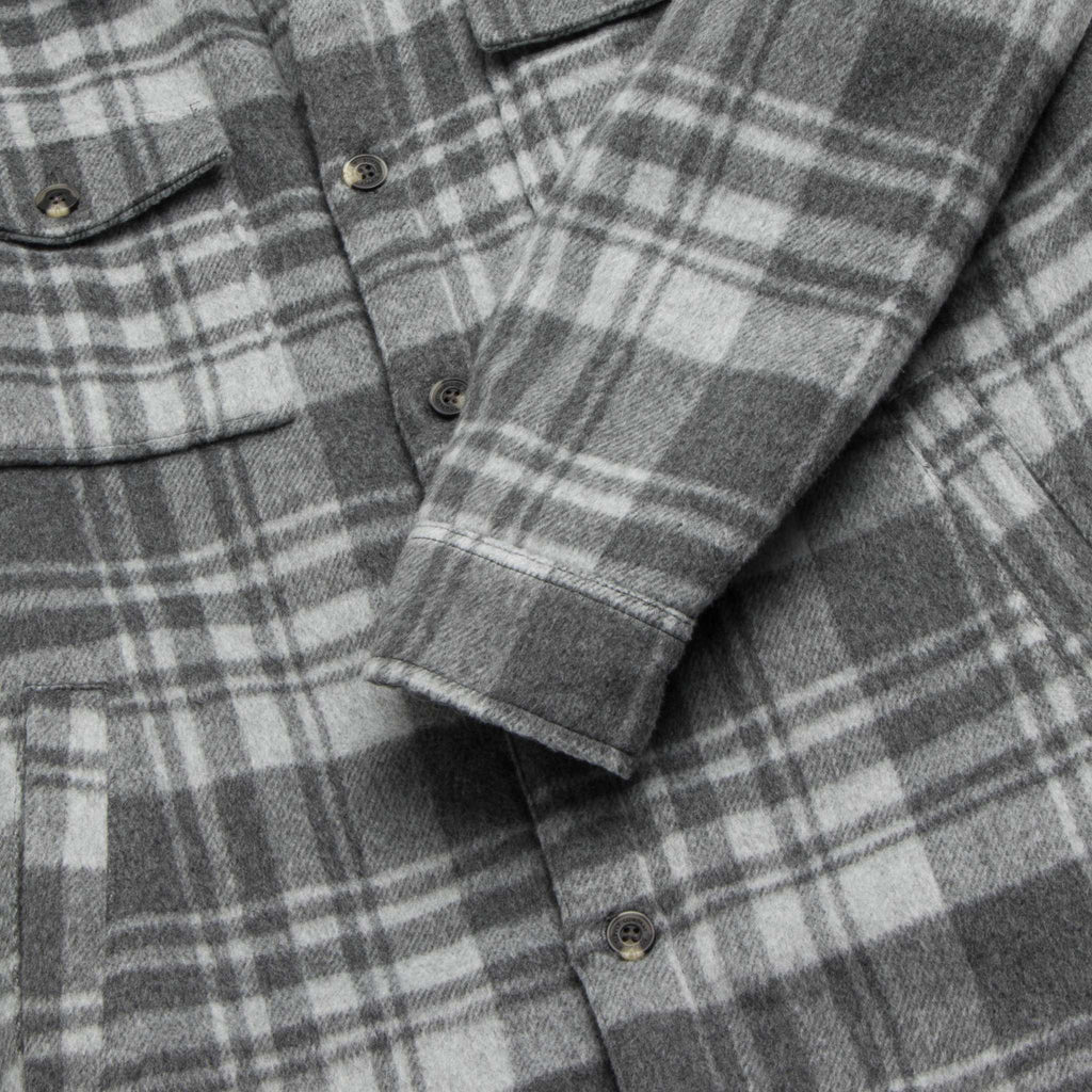 Skip Sherpa Shirt Jacket - Grey Combo