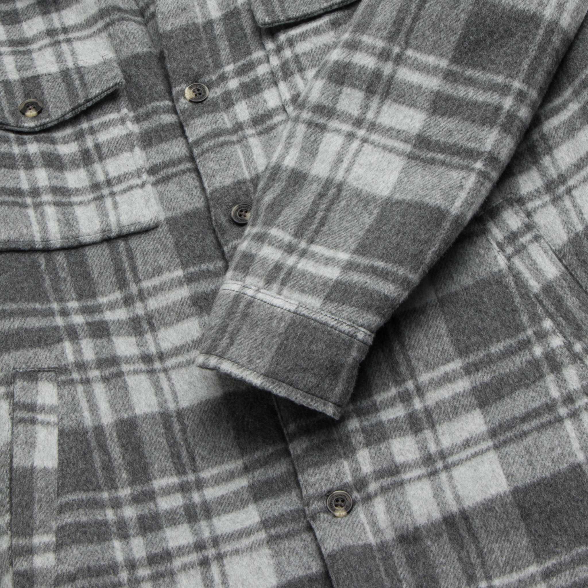 Skip Sherpa Shirt Jacket - Grey Combo