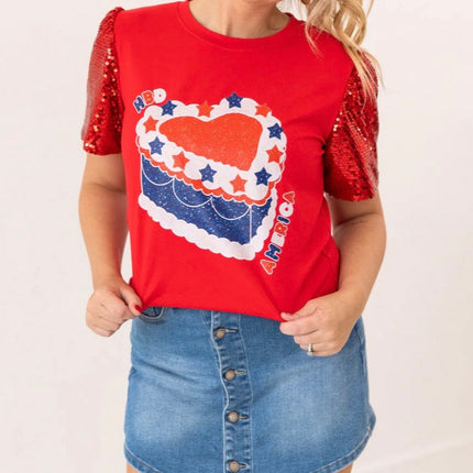 HBD America Princess Top