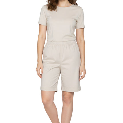 Women's Pull On Denim & Twill Shorts with stretch waist - No zipper or buttons