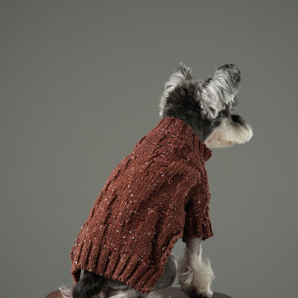 GLACIER PET SWEATER - BURGUNDY