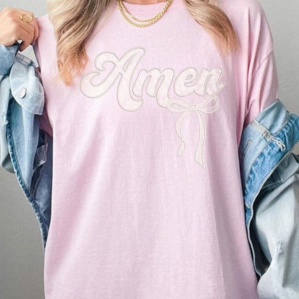 Amen Lace Graphic Plus Heavy Cotton Tee