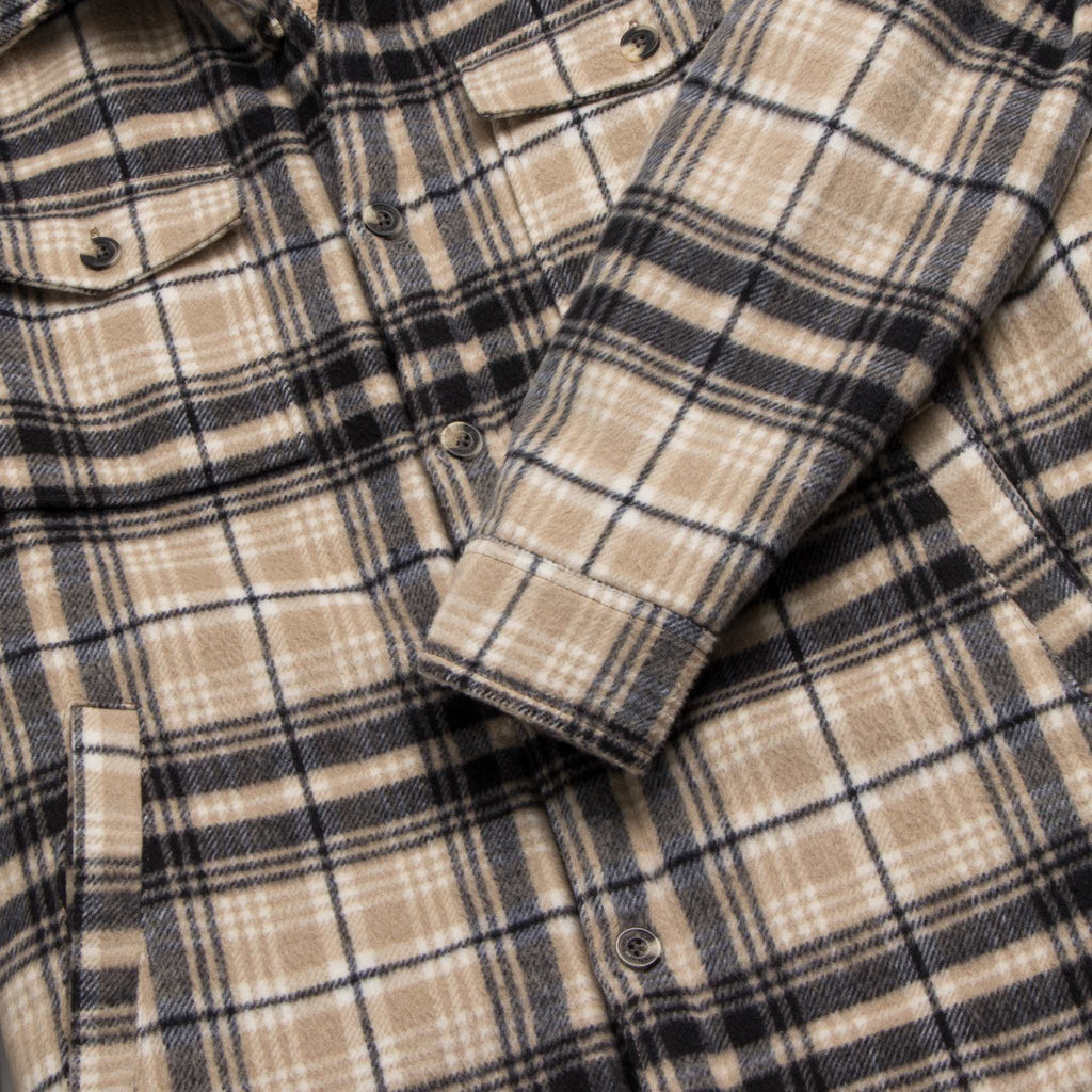 Skip Sherpa Shirt Jacket - Chinchilla