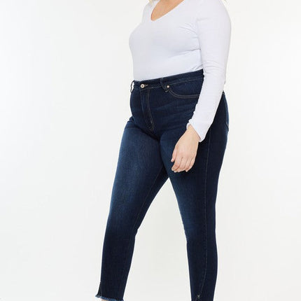 Plus High Rise Ankle Skinny Jeans