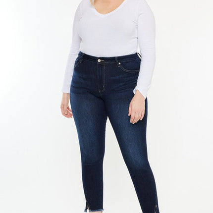 Plus High Rise Ankle Skinny Jeans