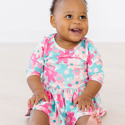Petal Perfection 3/4 Sleeve Twirl Bodysuit