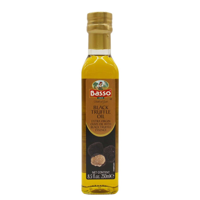 Basso Black Truffle Extra Virgin Olive Oil, 8.5oz / (250l)